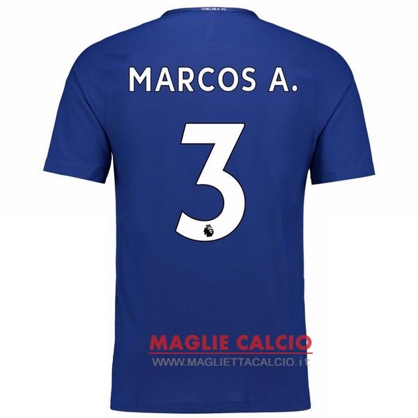 nuova maglietta chelsea 2017-2018 marcos a. 3 prima